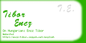 tibor encz business card